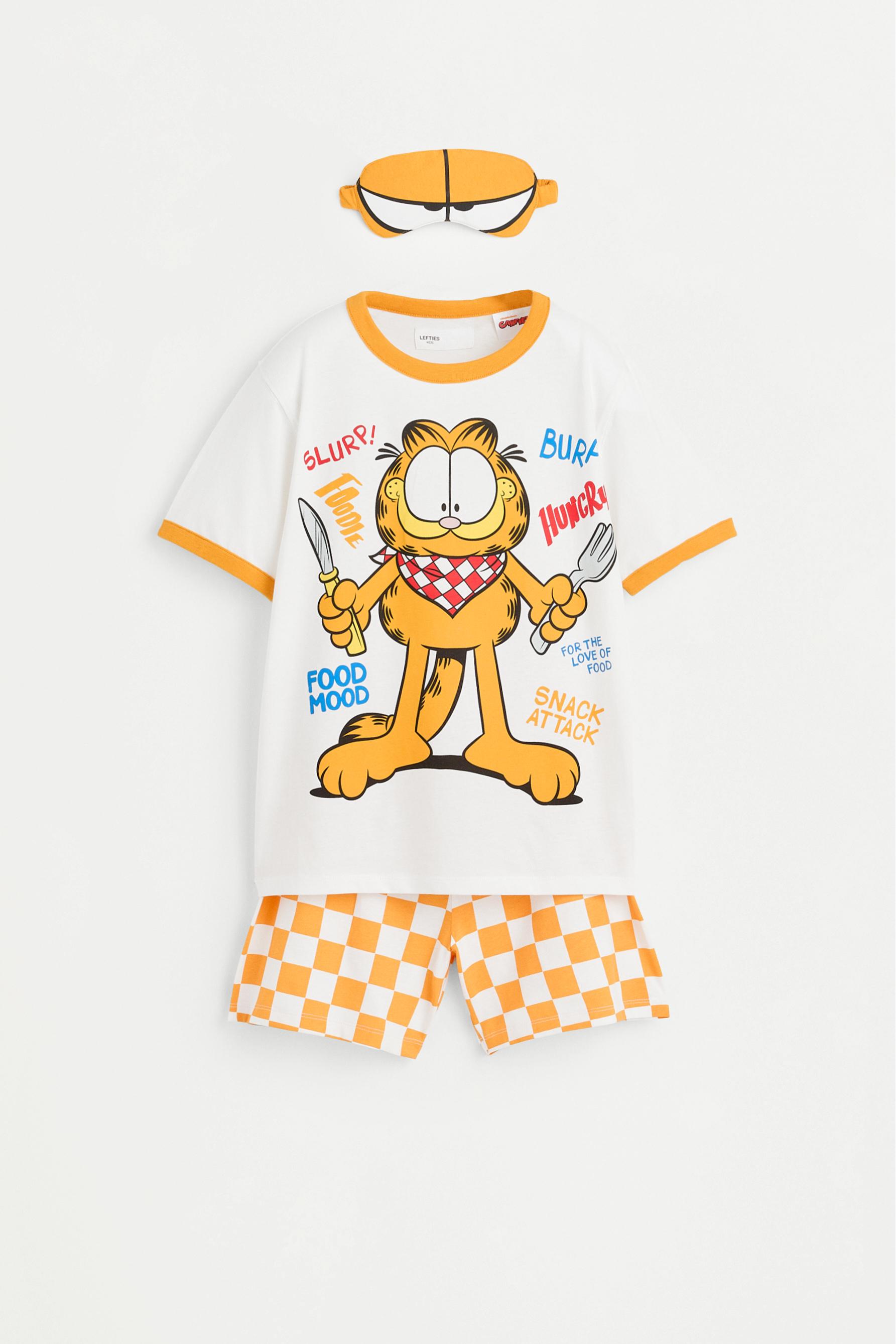 Pijama Garfield ©Nickelodeon corto con antifaz