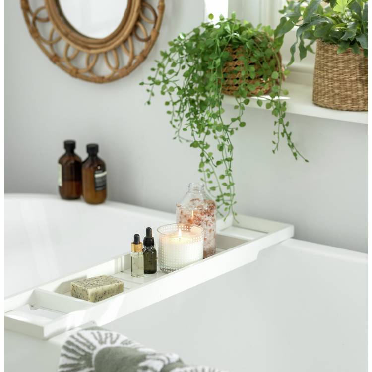 Habitat Bamboo Bath Bridge - White