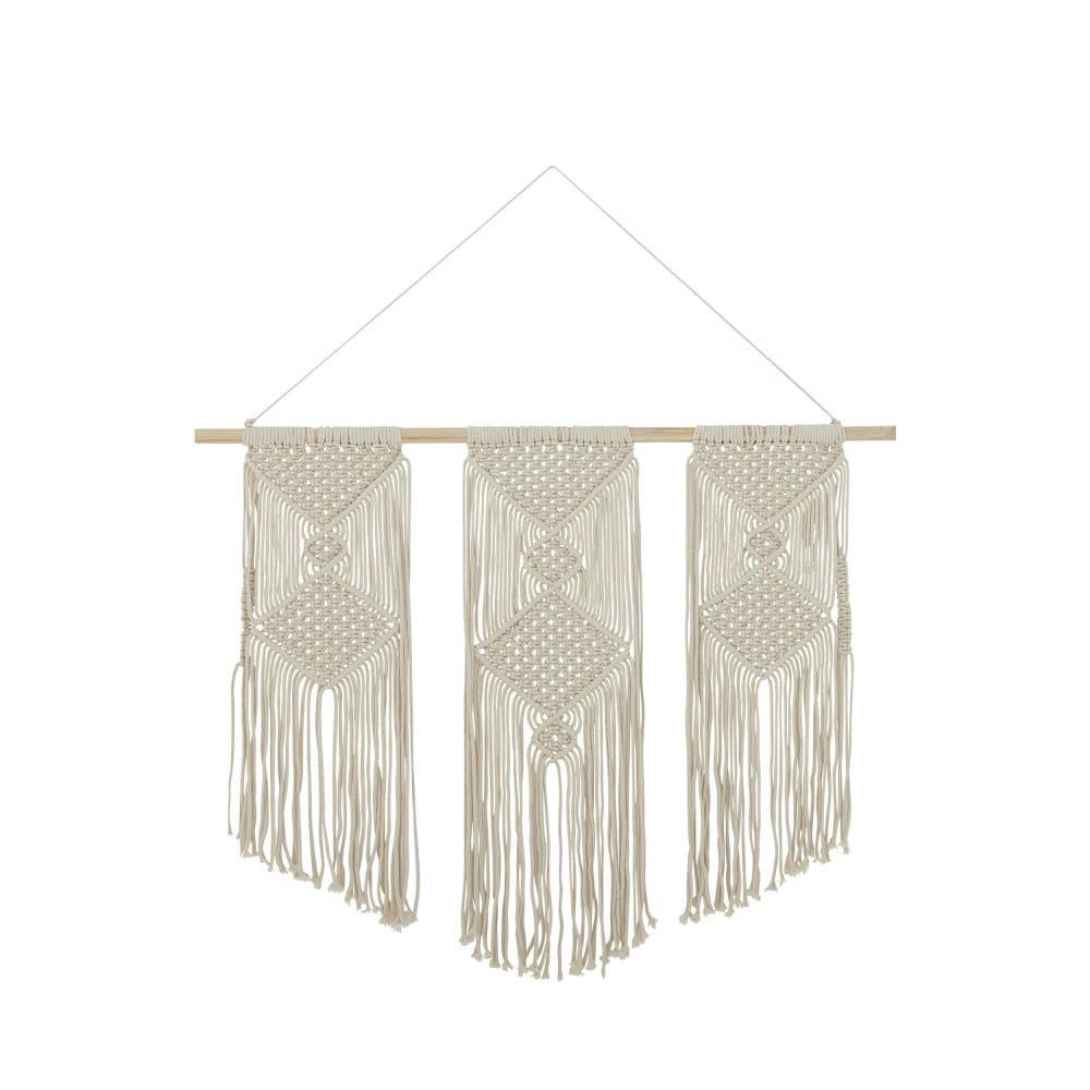 PHILIPA - Déco murale en coton blanc