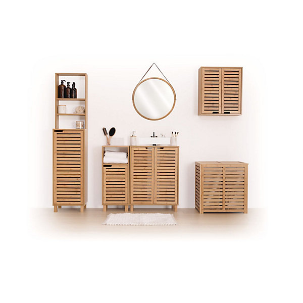Armoire de toilette bambou Sicela - 58 x H. 51 cm