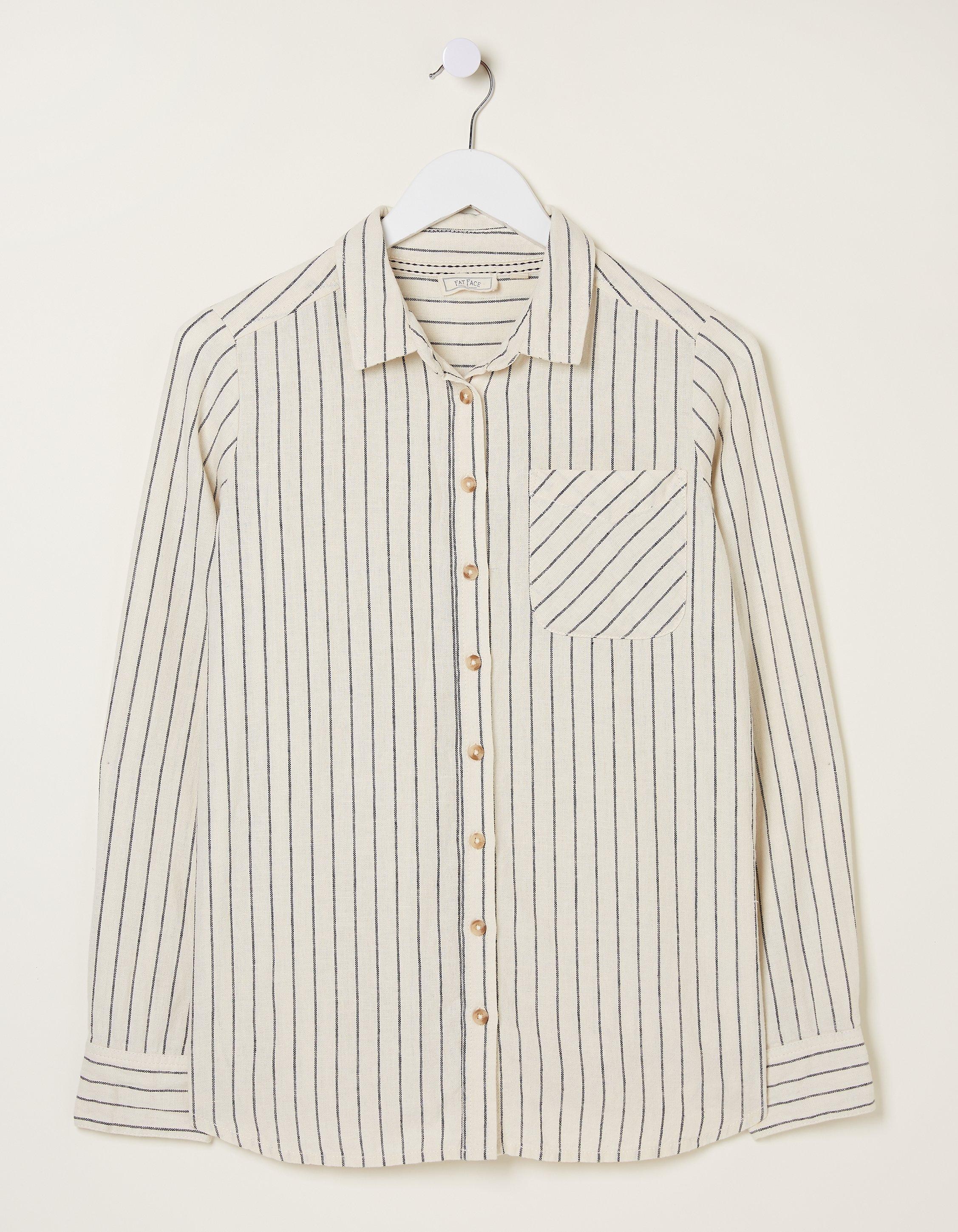 Olivia Stripe Linen Blend Shirt