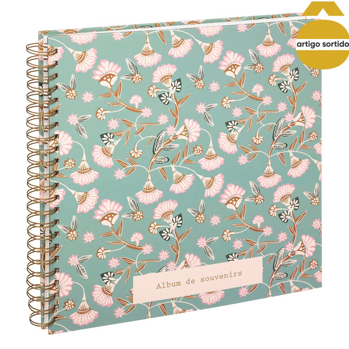 Álbum espiral decorado para 240 fotografias