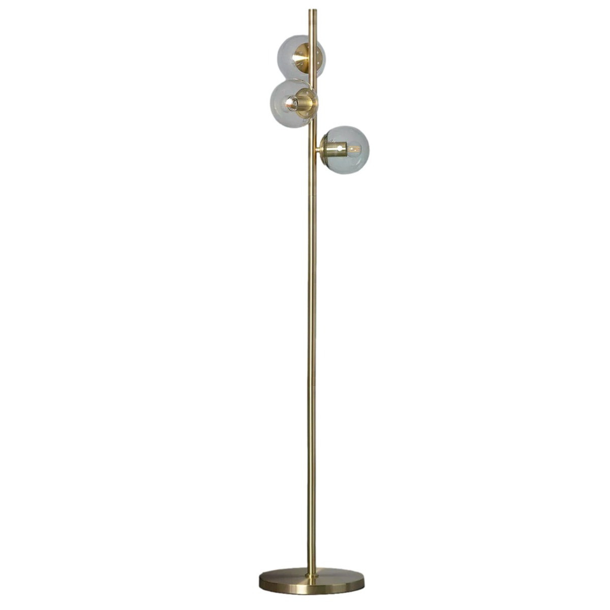 Lampa podłogowa złota Pugilla 3xE27x40W wym:152x36x36cm Abruzzo