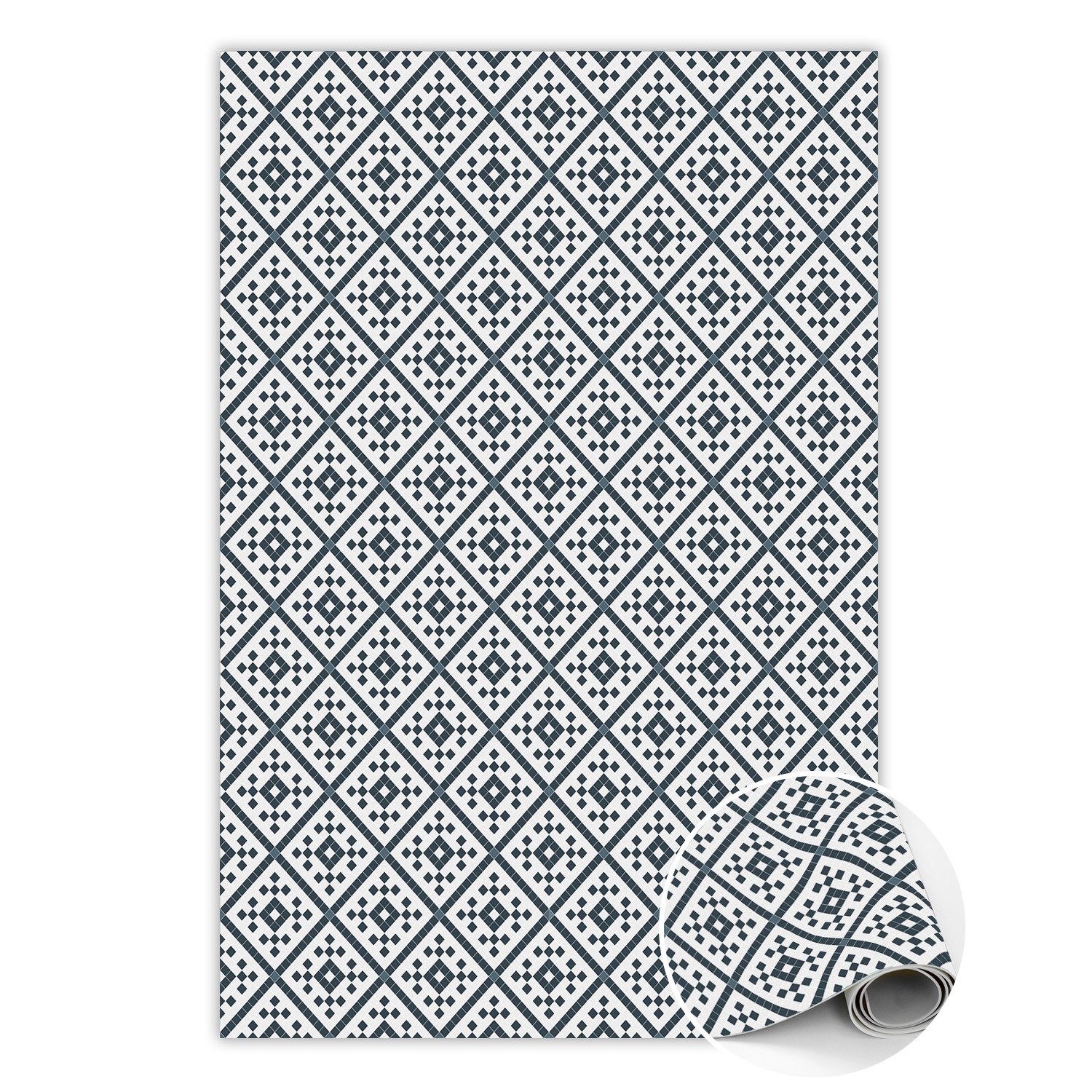 Modny winylowy dywan Geometryczne romby 60 x 90 cm