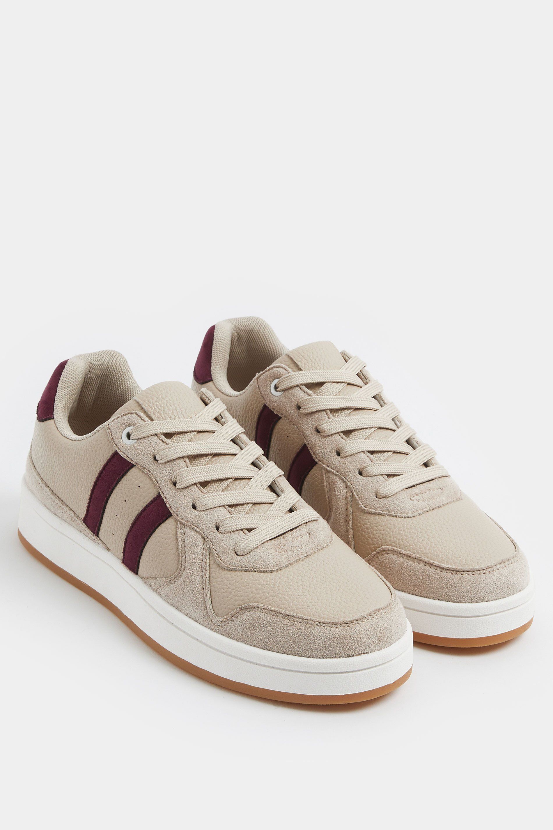 Yours Padded Lace Up Trainers In Wide E Fit