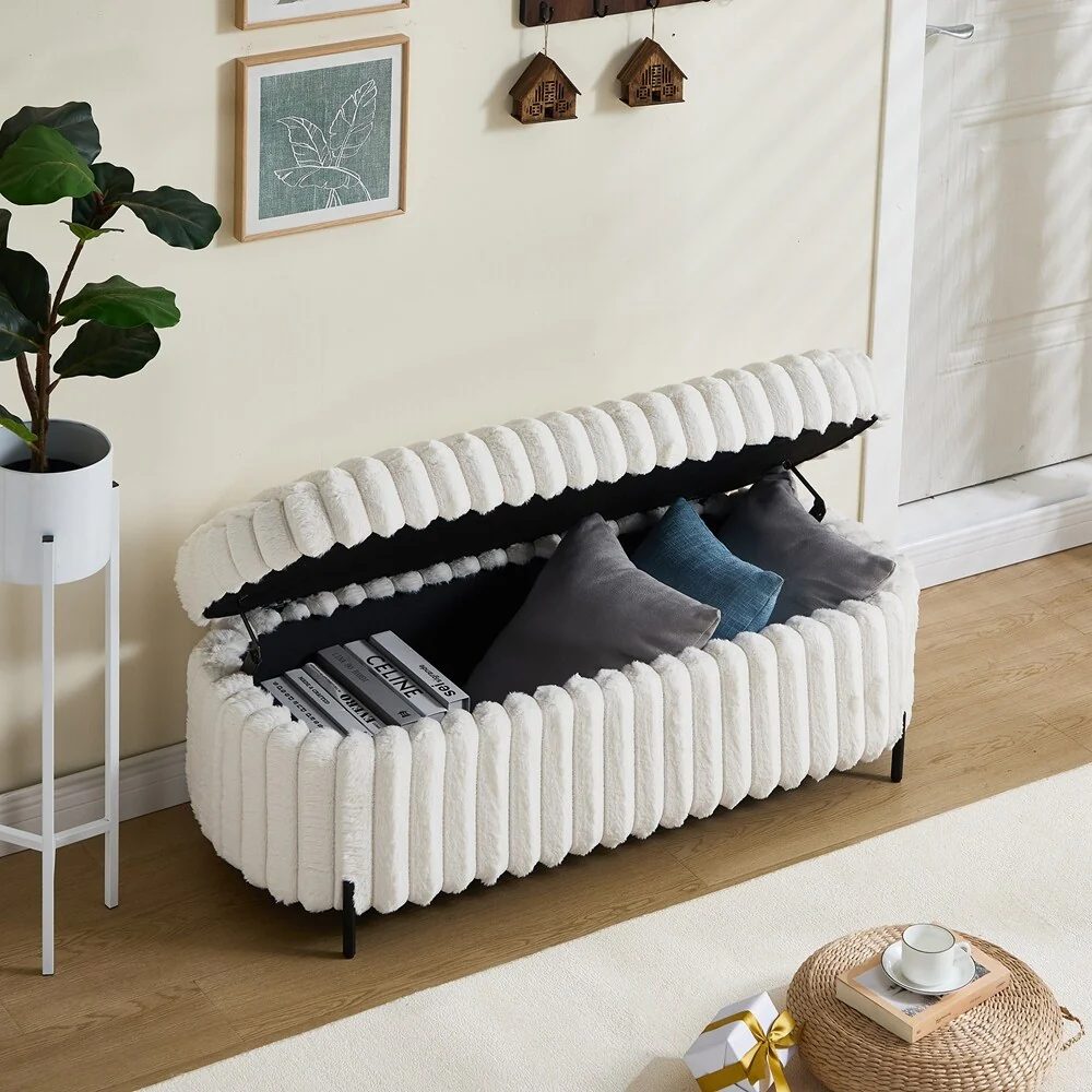 49.2 Wide Flip Top Storage Bench