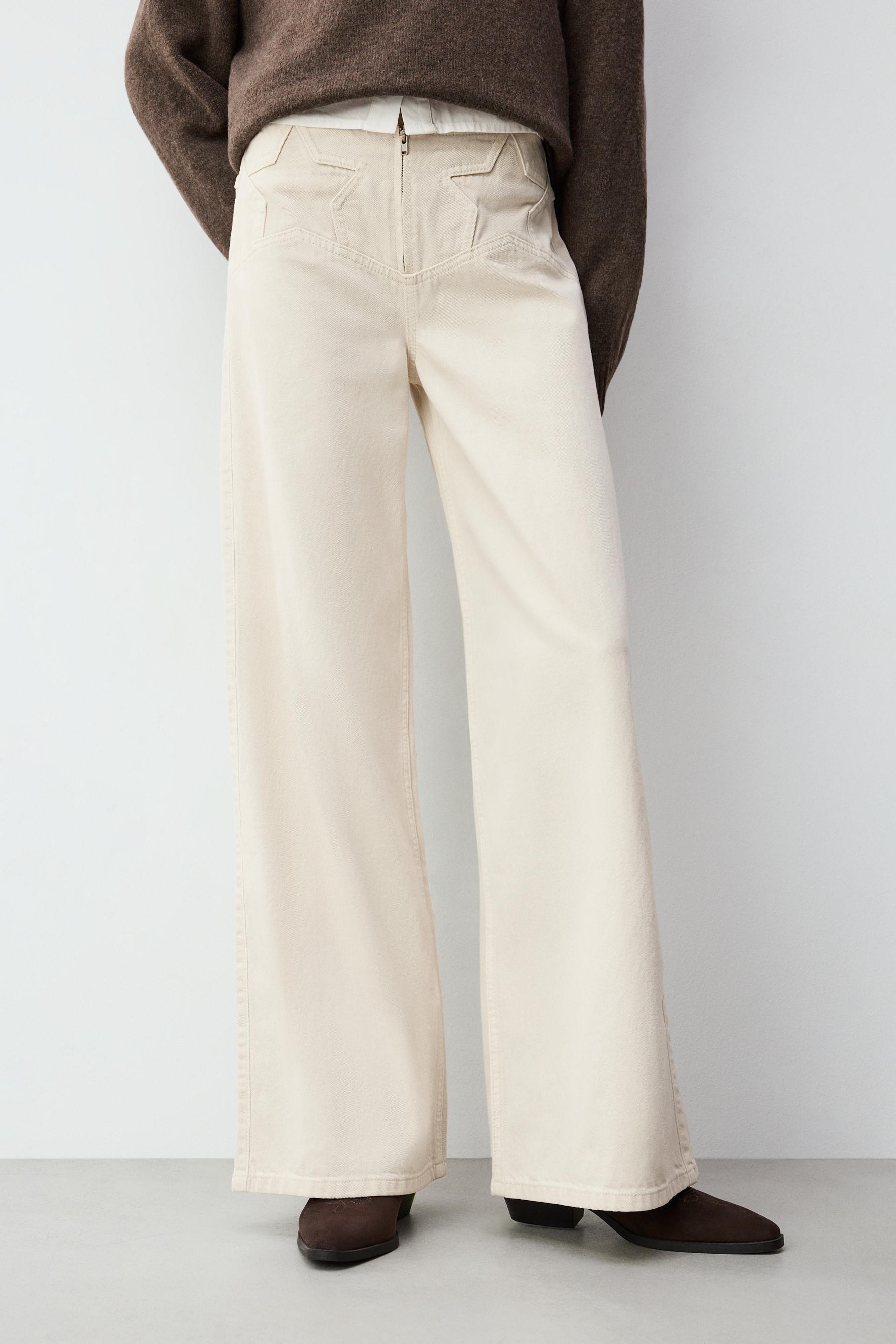 Jeans wide leg estrellas
