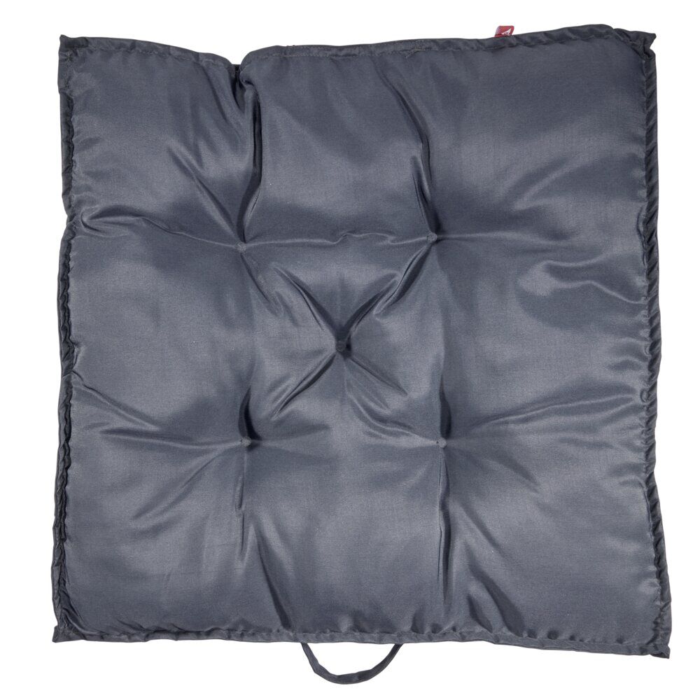 Coussin de dossier salon palette gris anthracite 60x60xép8cm