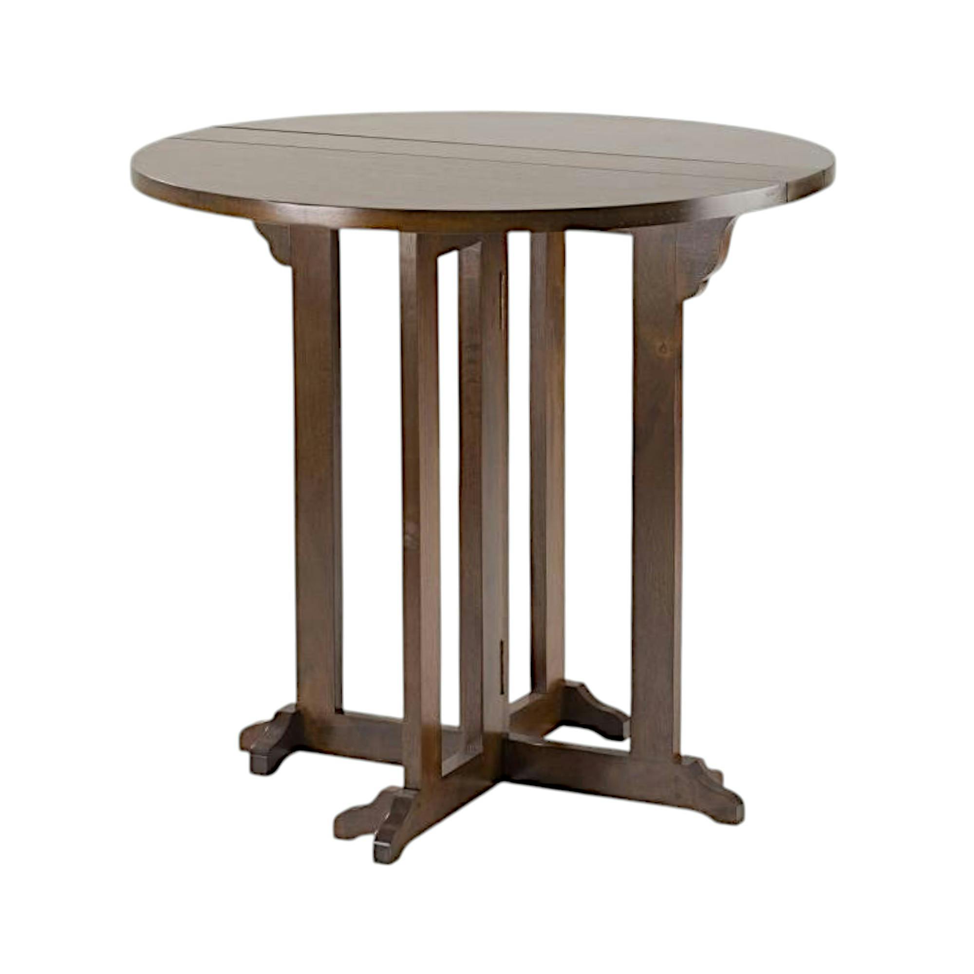 Table de repas ronde pliante hévéa D80cm TRADITION