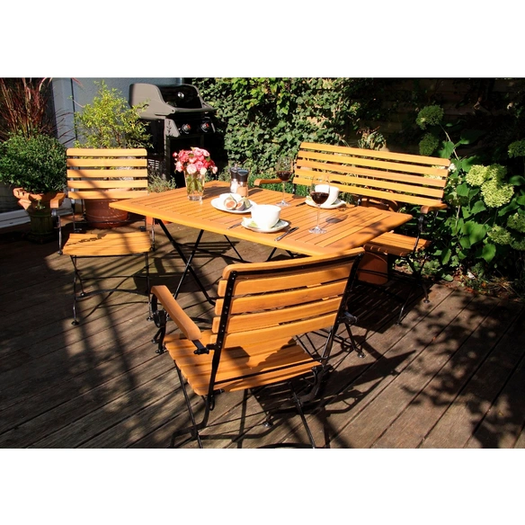 Loungemöbel-Gruppe, Gartenmöbel Set Lindau, Holz