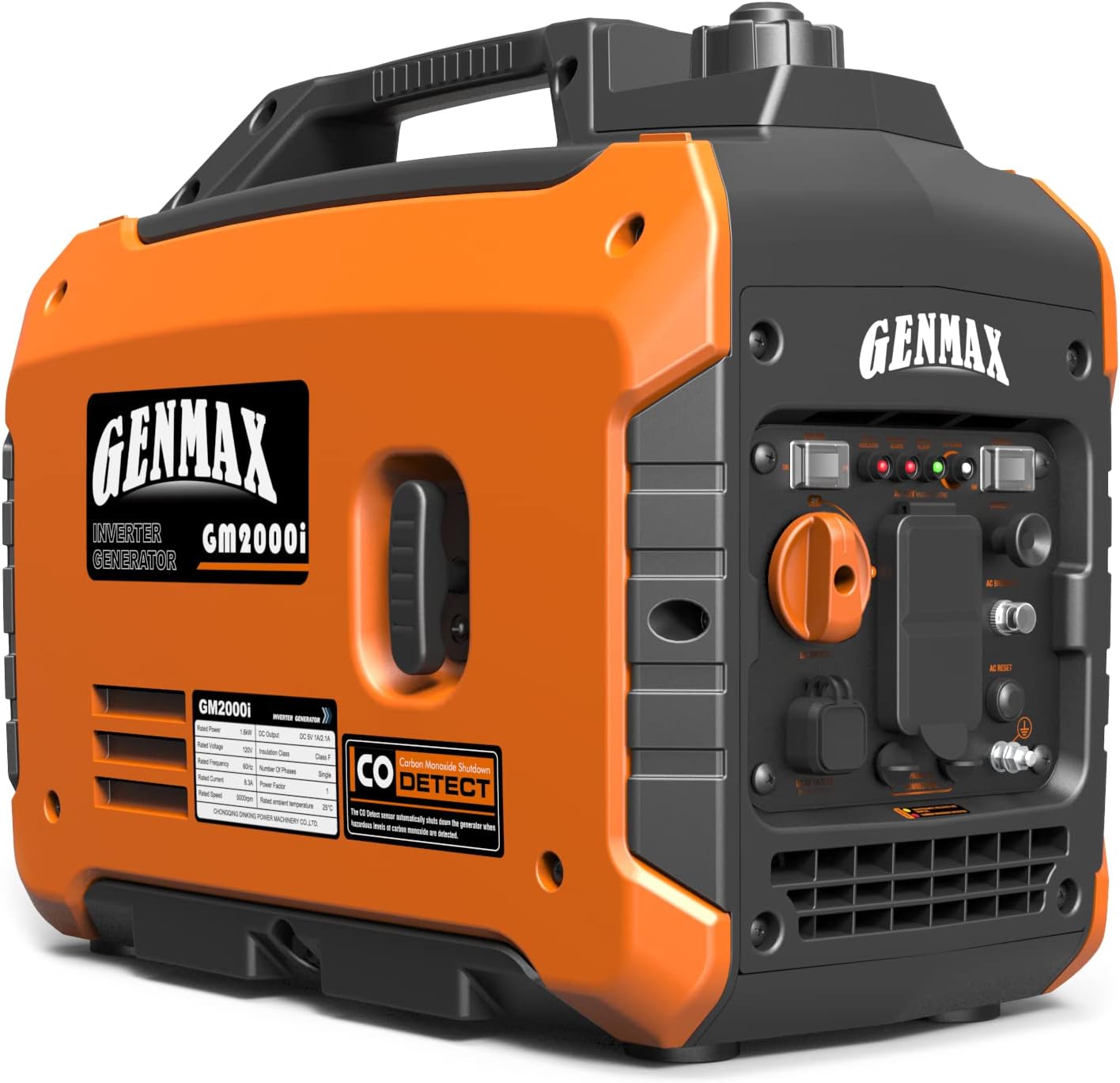 GENMAX Generator，EPA Compliant  Eco-Mode Feature  Ultra Lightweight for Backup Home Use & Camping