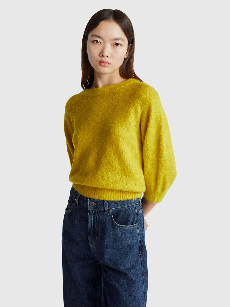 Warm short sleeve sweater