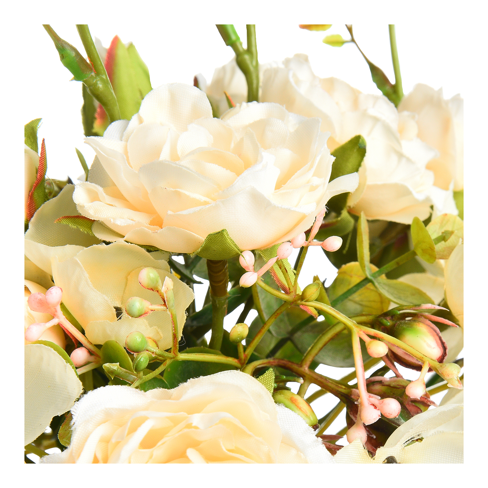 Kunstblumenstrauß Creme,L 330 mm