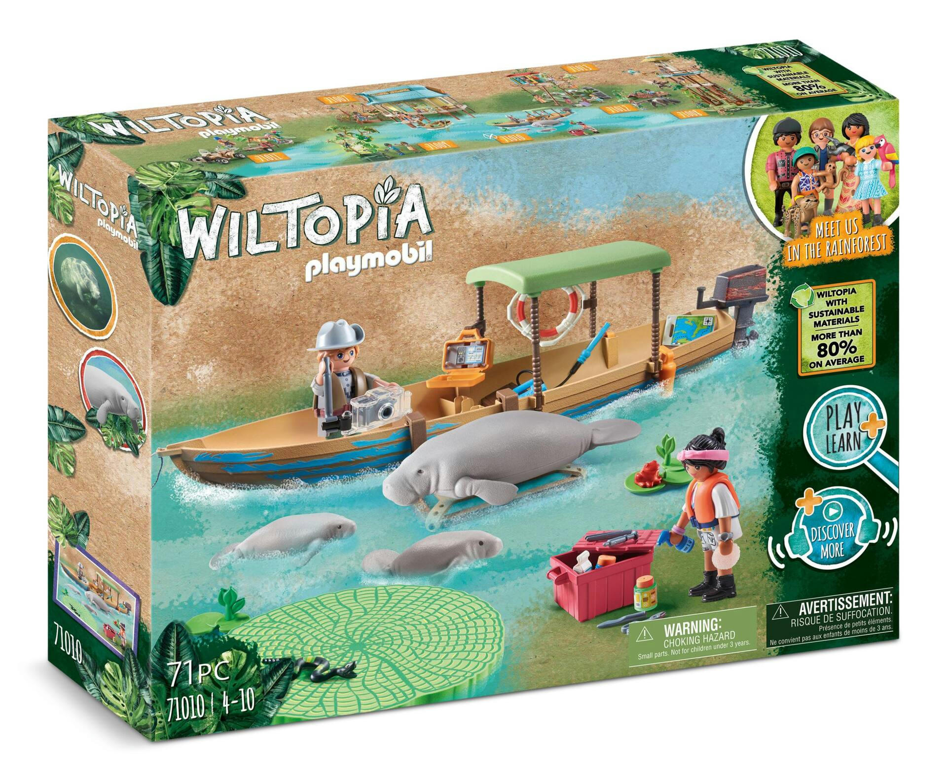 Playmobil Wiltopia Manatee Boat Trip
