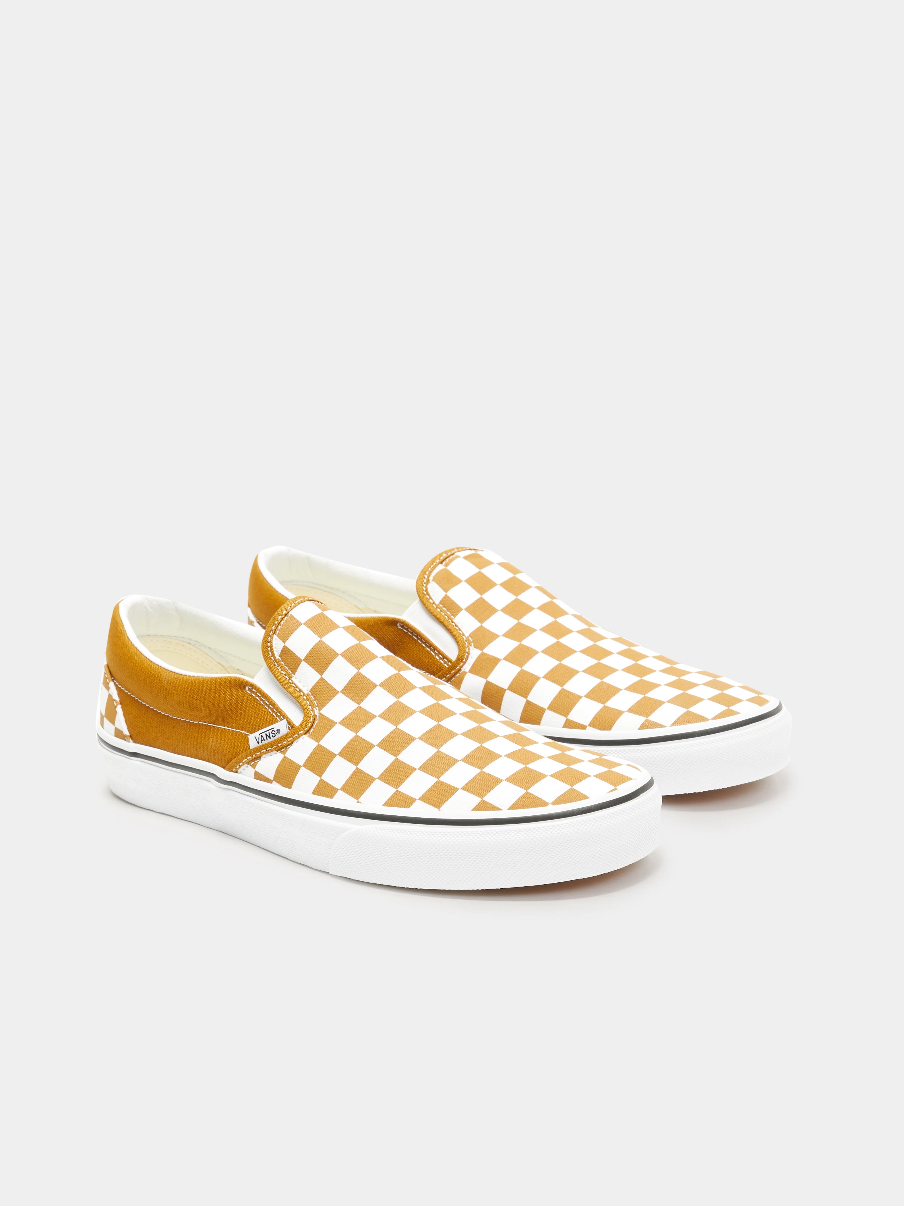Unisex Color Theory Checkerboard Slip-On Sneakers