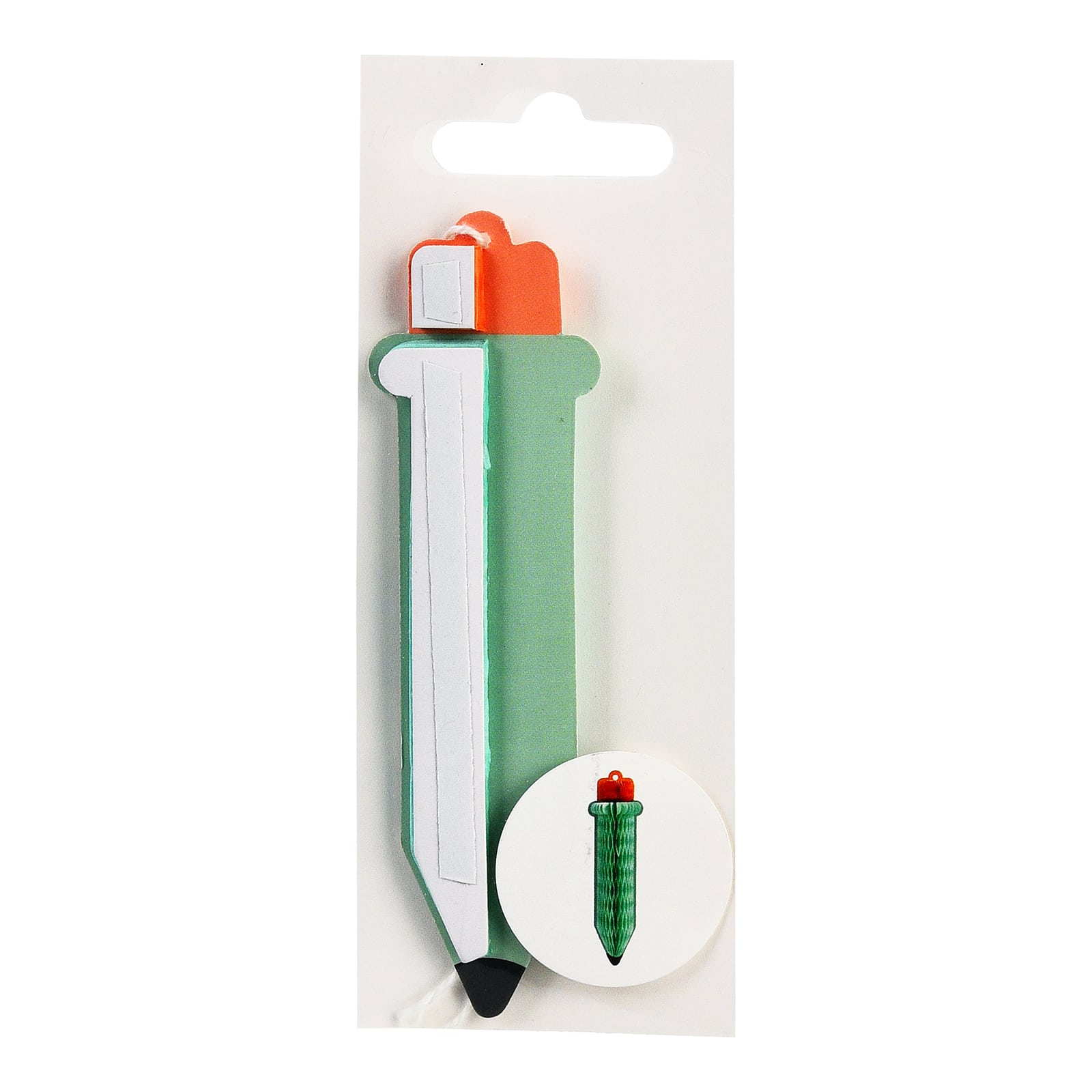 Wabendeko Stift Grün, ⌀ 5 cm, L 125 mm