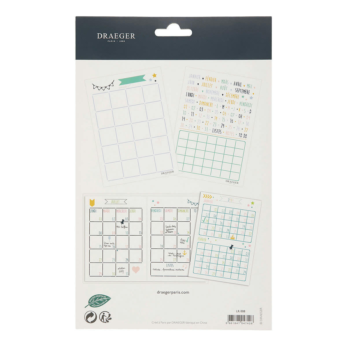 - Pochoir bullet journal Agenda mois