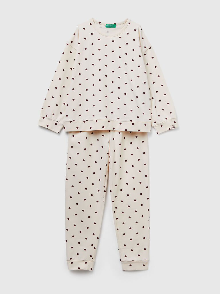 Warm polka dot pyjamas