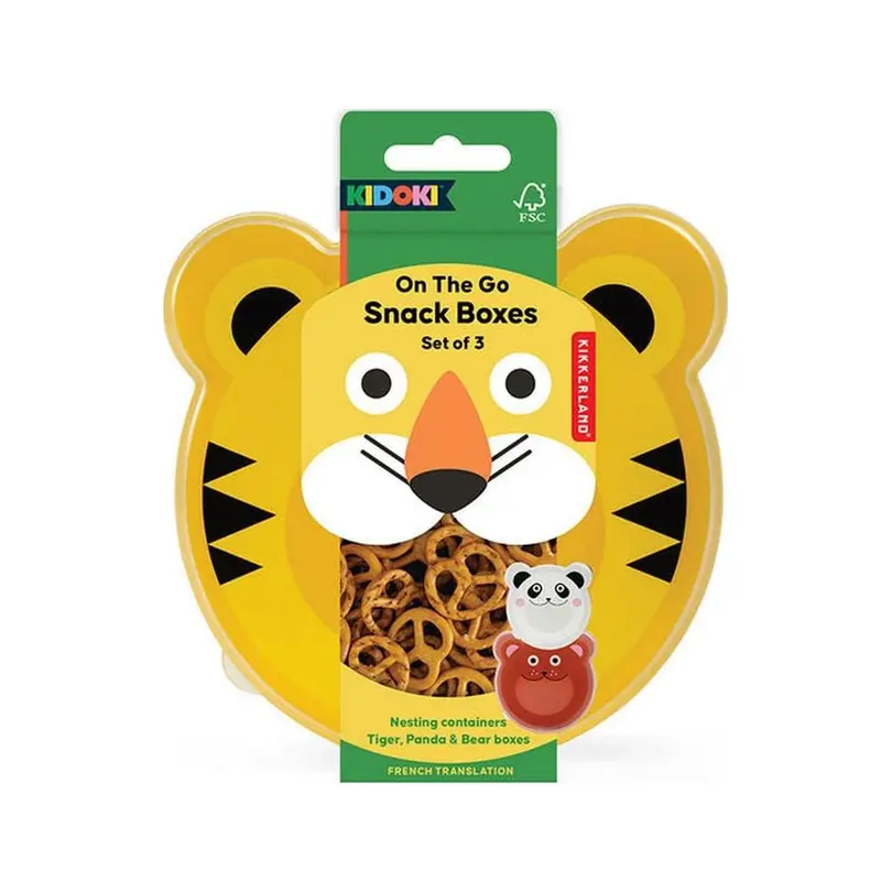 Snack-Box 3er-Set Tiere