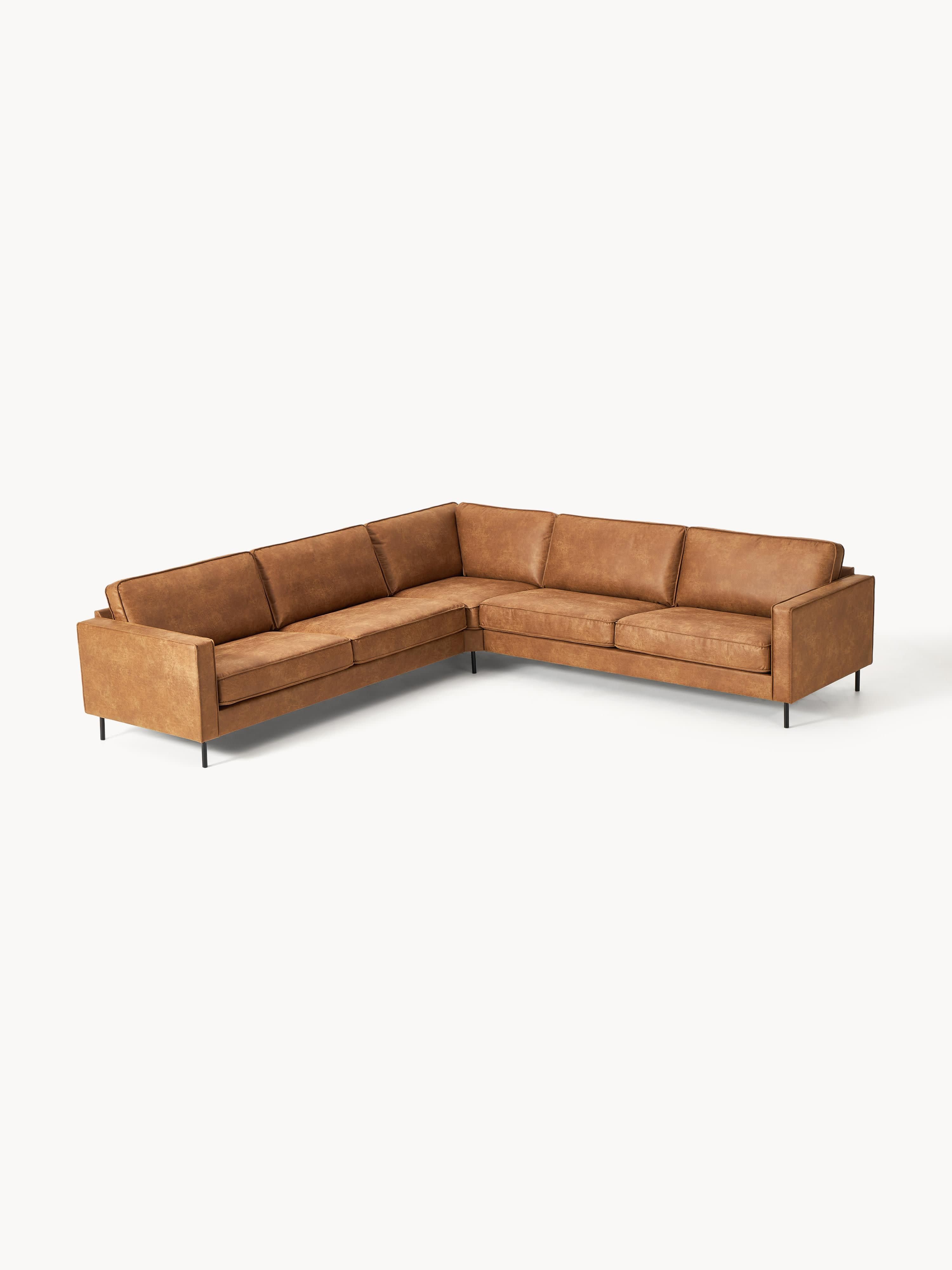XL-Wohnlandschaft Hunter aus recyceltem Leder