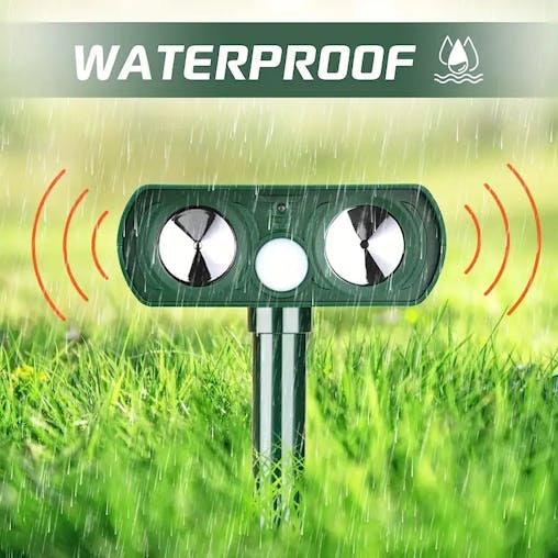 NNETM Emerald Solar Ultrasonic Animal Repellent