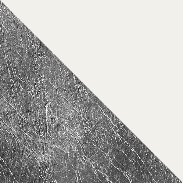 LUMICOM - NUCLEO Lampadaire, 1X E27, max 42W, métal, blanc/feuille d'argent, D.40cm H.170cm