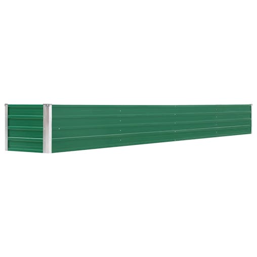 NNEVL Garden Raised Bed Galvanised Steel 320x40x45 cm Green