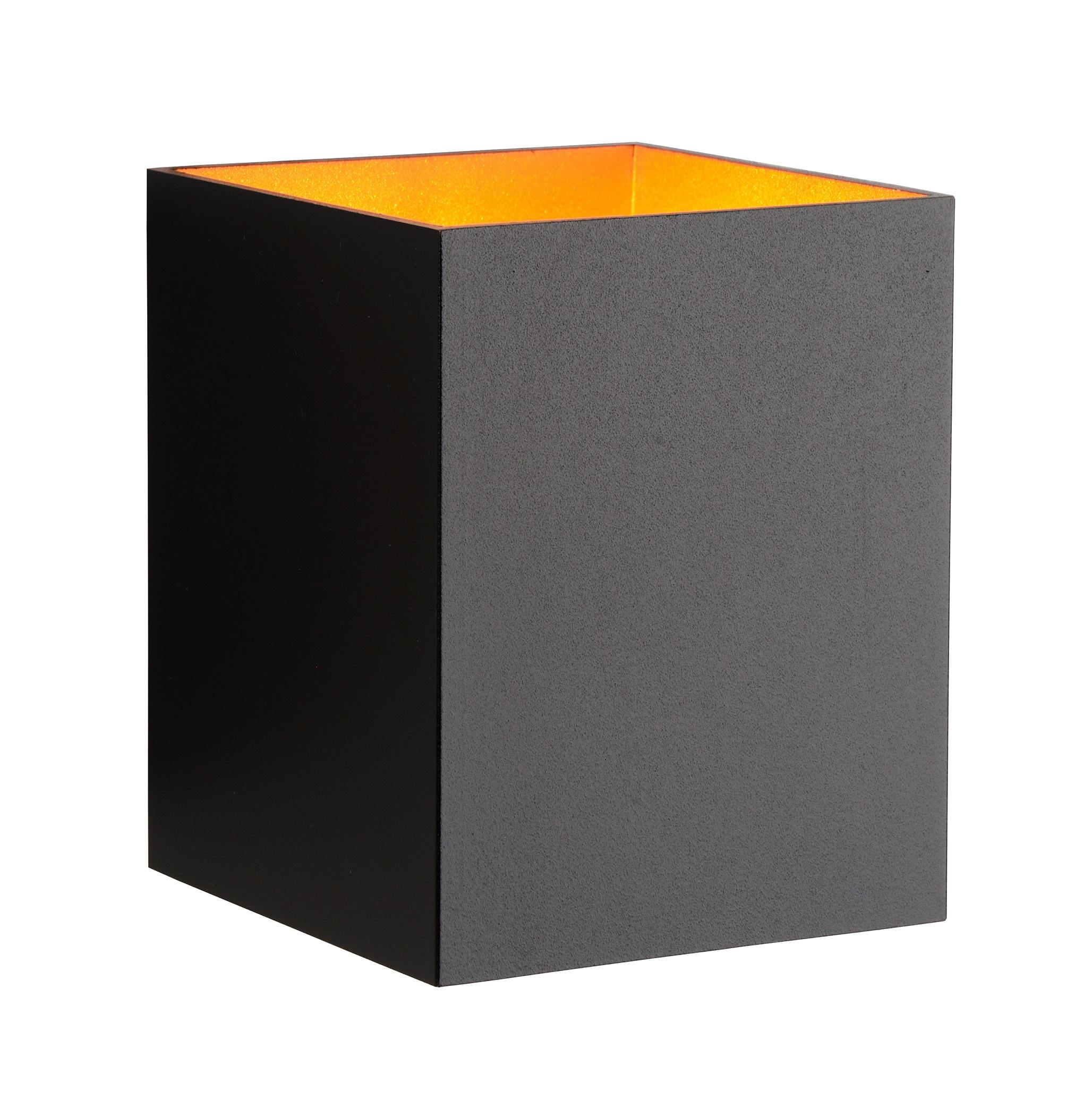 Xera wandlamp vierkant zwart