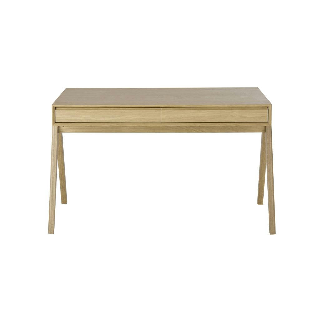 Greenoak Business - Bureau professionnel 2 tiroirs éco-conçu