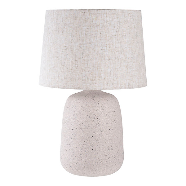 Lampe de table Croft en céramique avec structure sable élégante