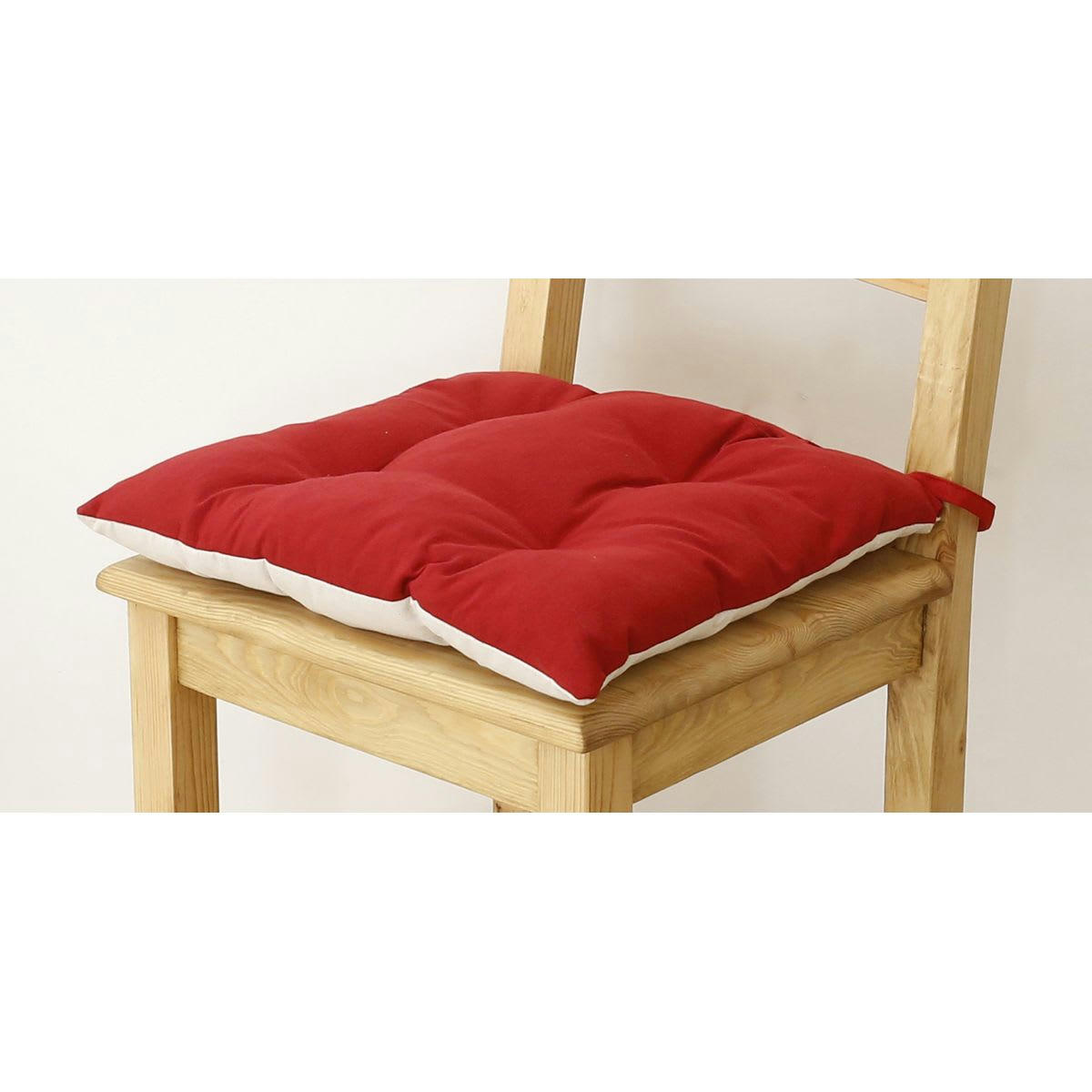 ASPIN - Galette de chaise style montagne Liso rouge