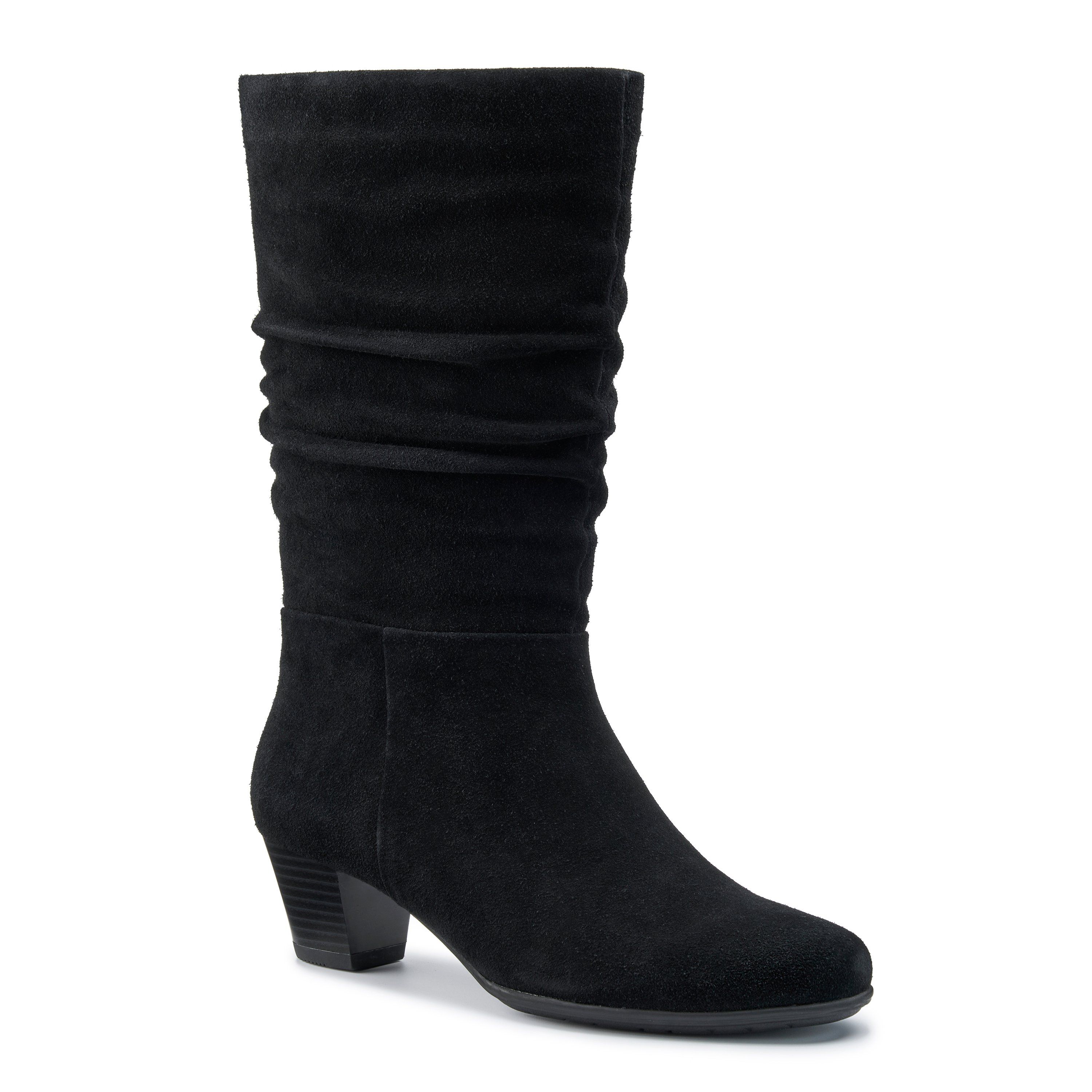 Hotter Sloane' Calf Length Suede Boots