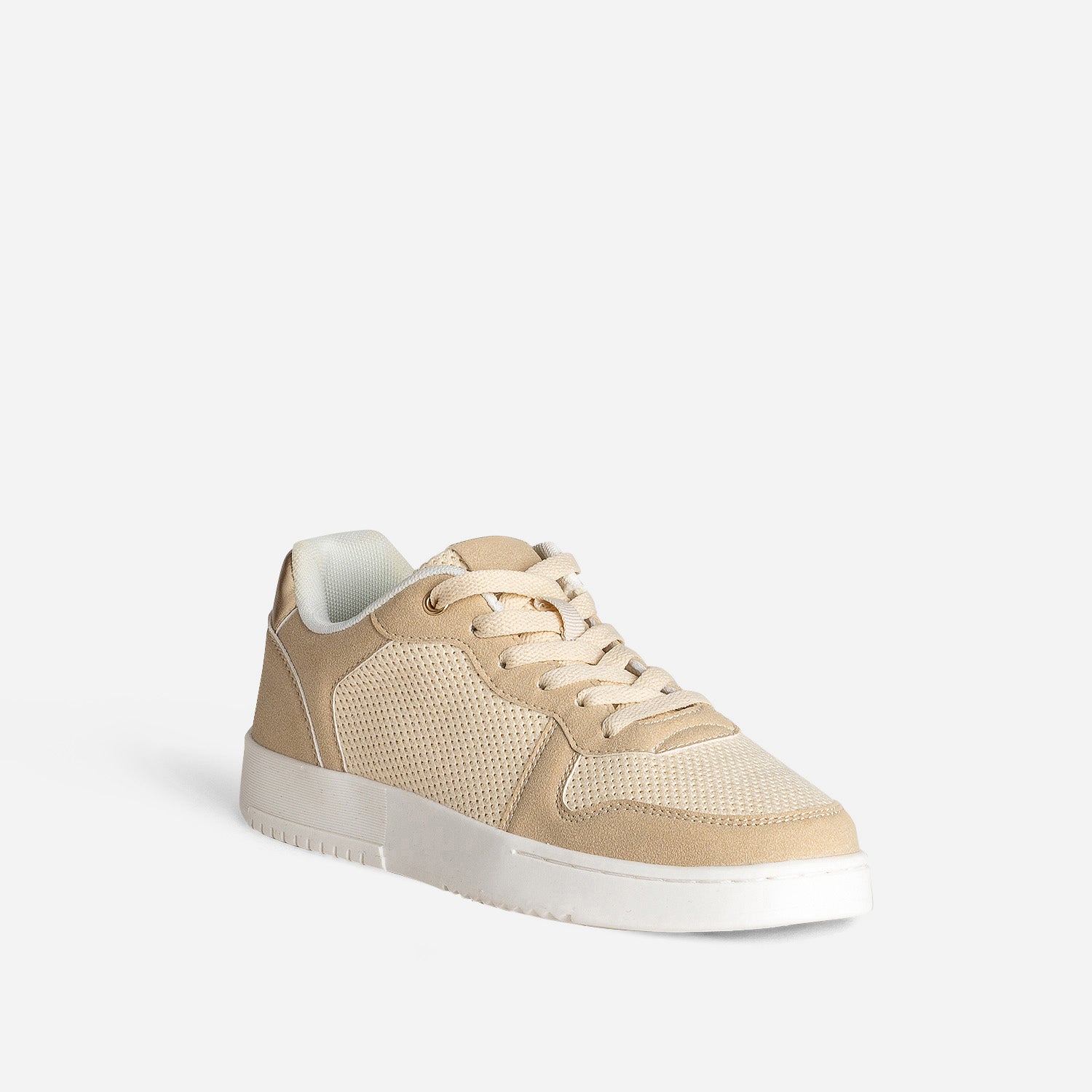 Tennis TEXTO beige et doré irisé