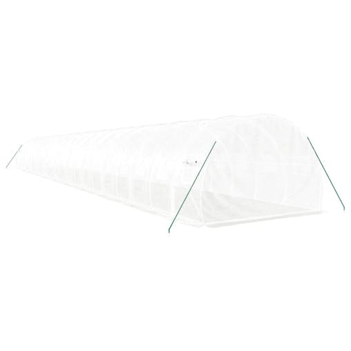 NNEVL Greenhouse with Steel Frame White 66 m&sup2; 22x3x2 m