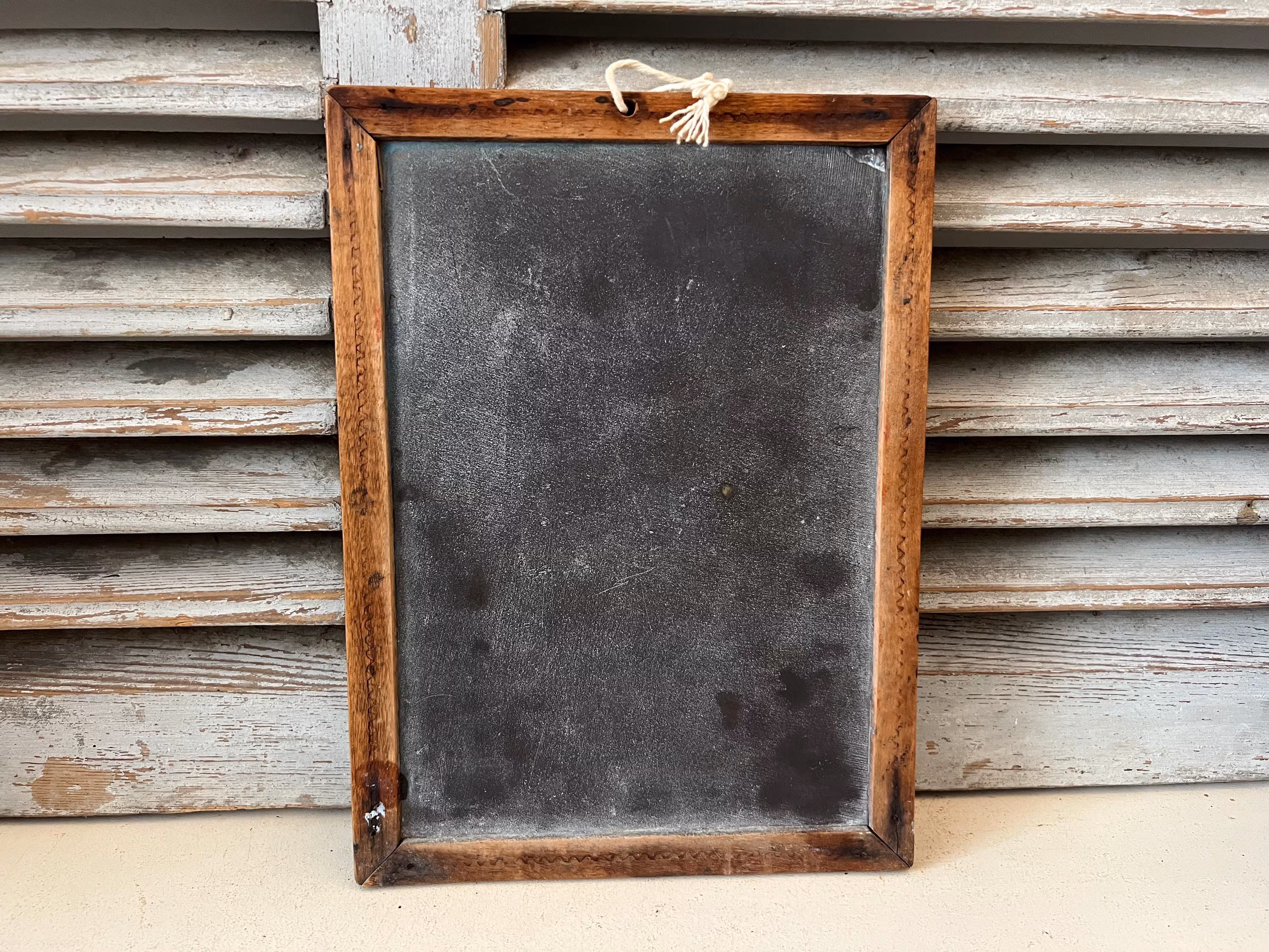 Antique vintage English school slate - vintage chalkboard #4