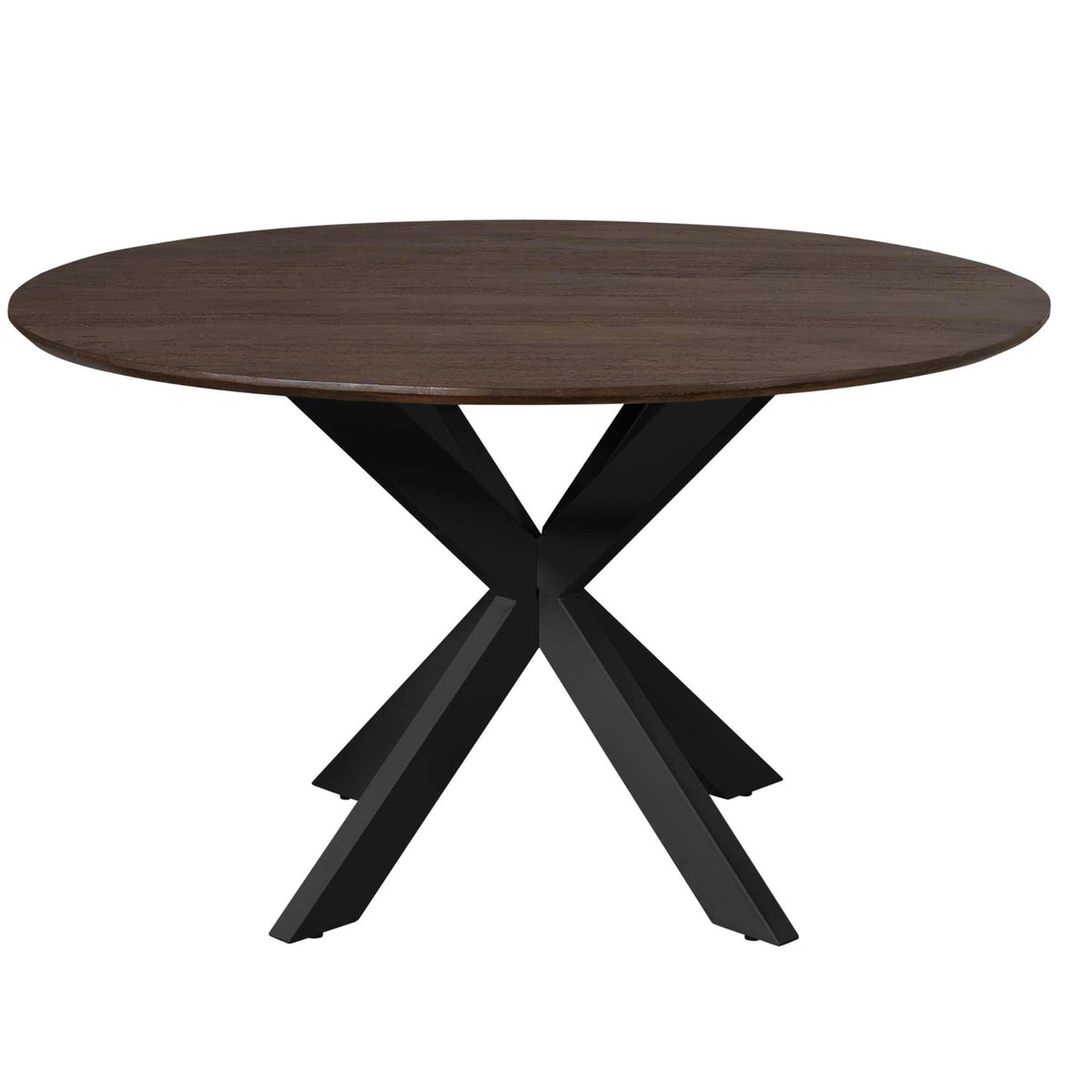 StarFurn Eettafel Madison - Deens Ovaal Bruin/Zwart - 150x150x76cm