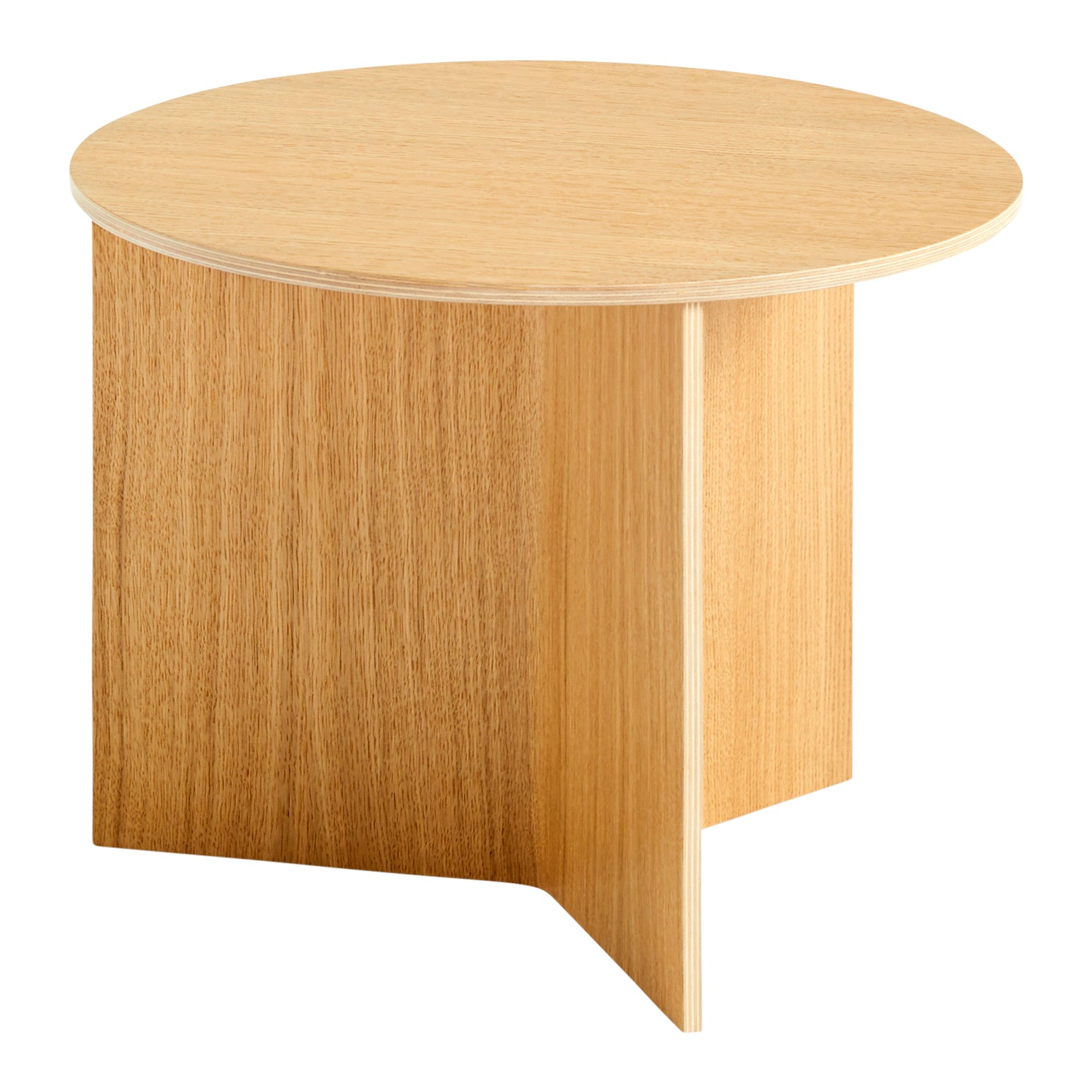 HAY Slit Table Wood Round Bijzettafel - Ø 45 cm - Oak