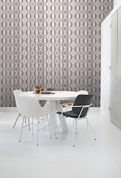 ESTAhome papier peint graphique taupe 53 cm x 10.05 m