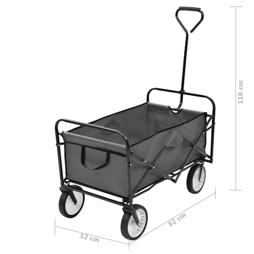 NNEVL Folding Hand Trolley Steel Grey