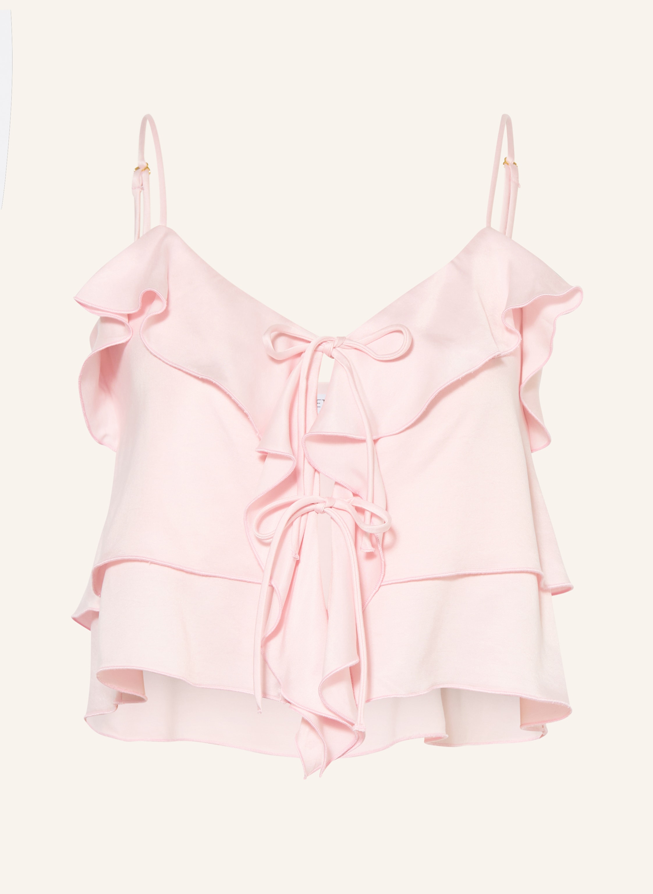 NINETY-9 Cropped-Top ROMANTIC mit Volants