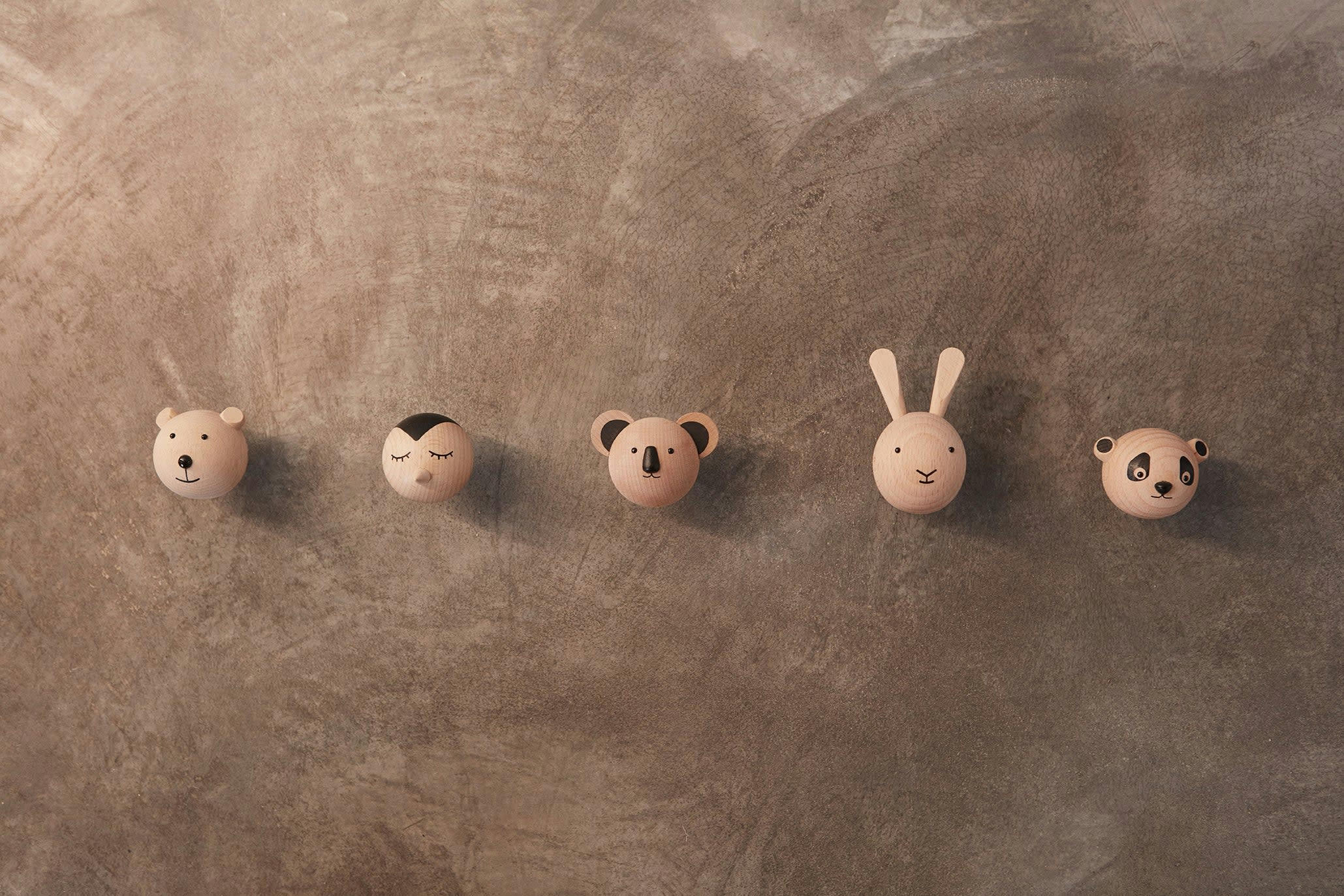 KOALA - Crochet mini koala en bois H5x7,5x6,5cm