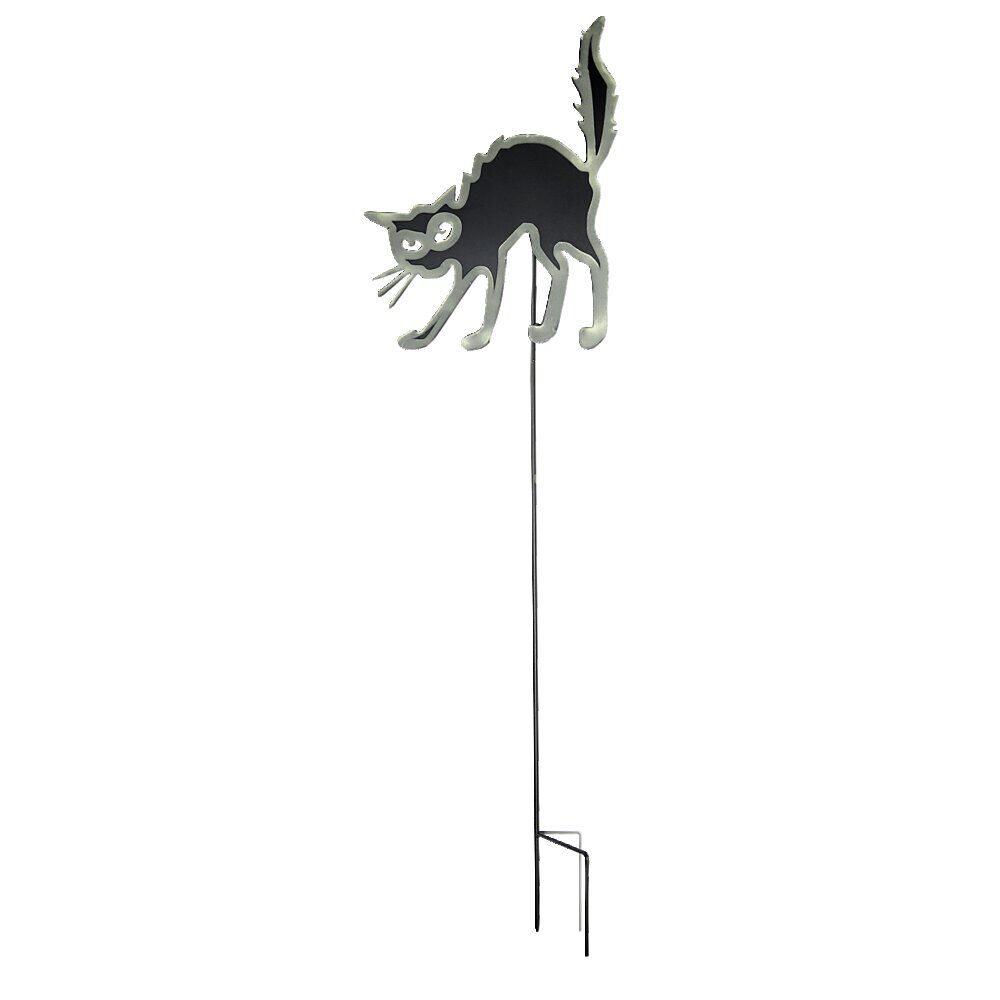 Pancarte décoration extérieure Halloween métal gris H91cm