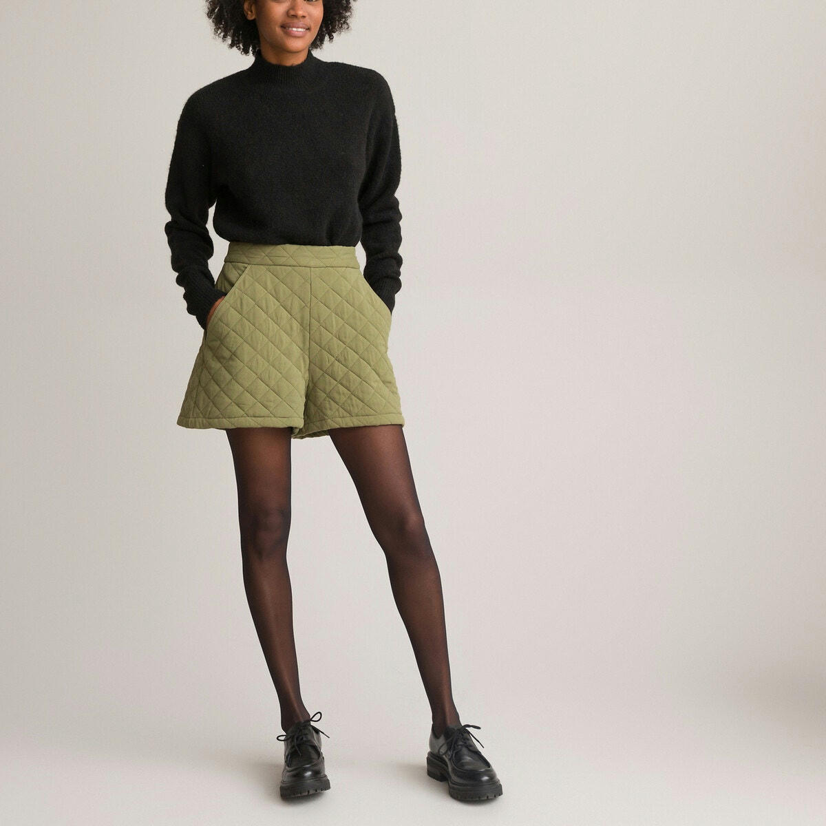 Short matelassé