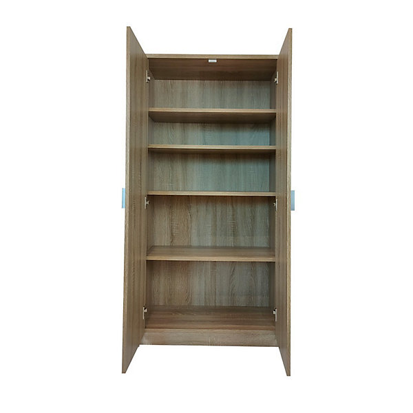 Armoire 2 portes TOLLYChene sonomaL75 cm