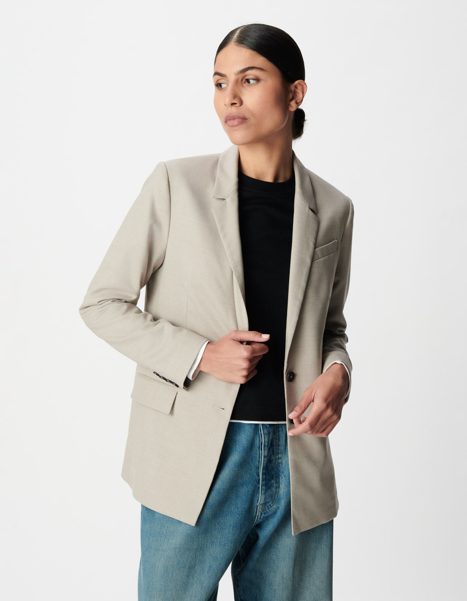 Veste de costume beige Femme