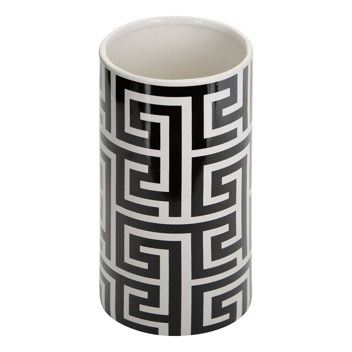 Jarra THE PALM RESORT branco e preto 26cm