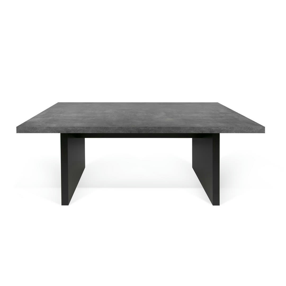 DETROIT - Table effet bois béton et noir