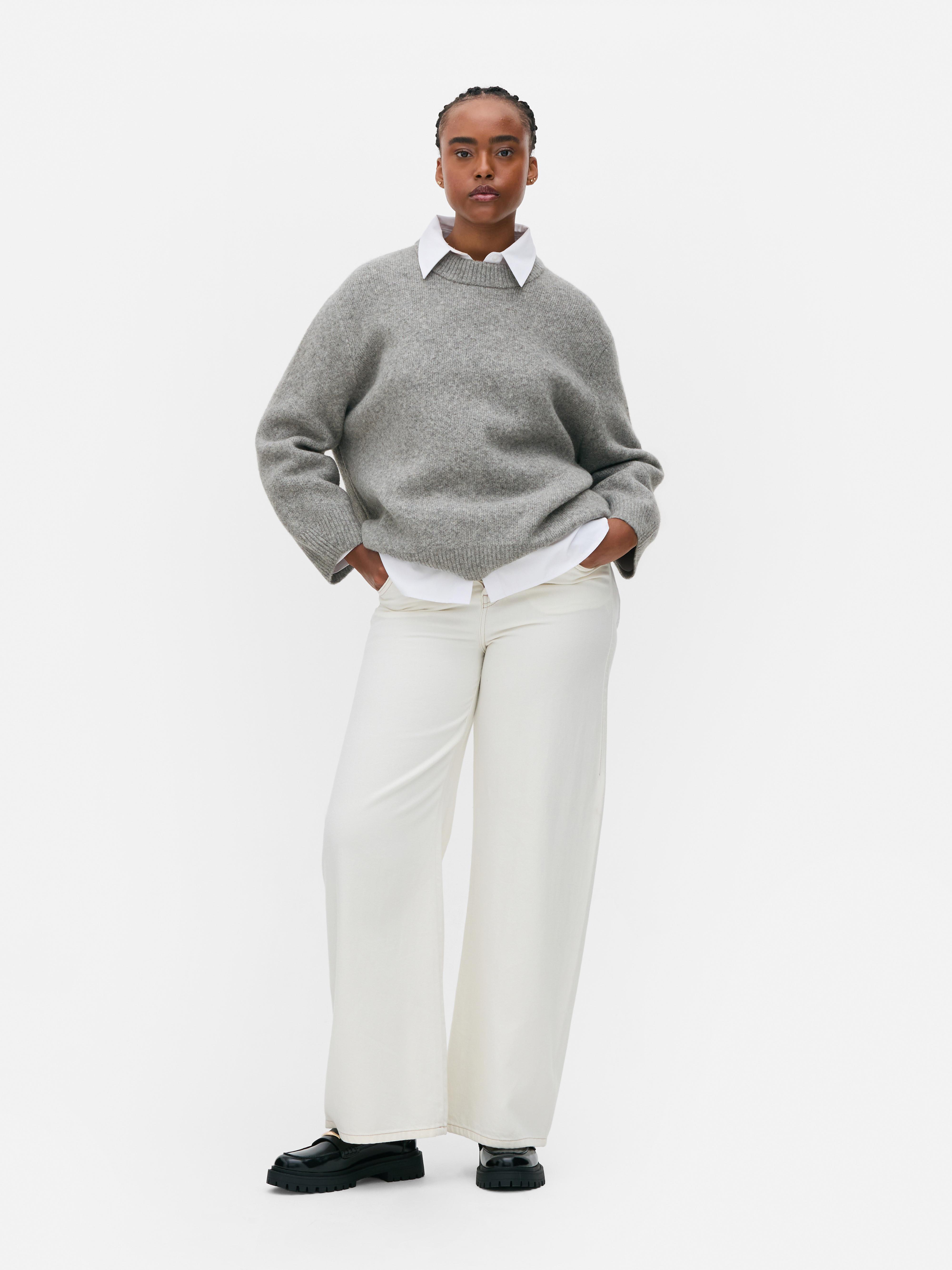 Essential Relaxed Crewneck Sweater