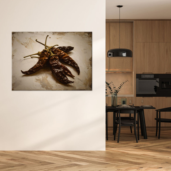 Obraz do kuchni jadalni restauracji, Papryczki w stylu vintage 30x20