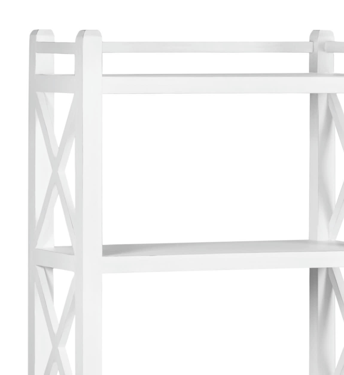 EVEREST - Bibliothèque en bois blanc H 150 cm